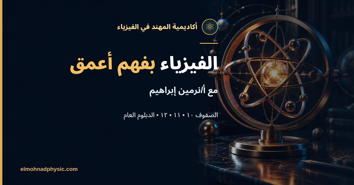 أكاديمية المهند في الفيزياء مع أ/نرمين إبراهيم